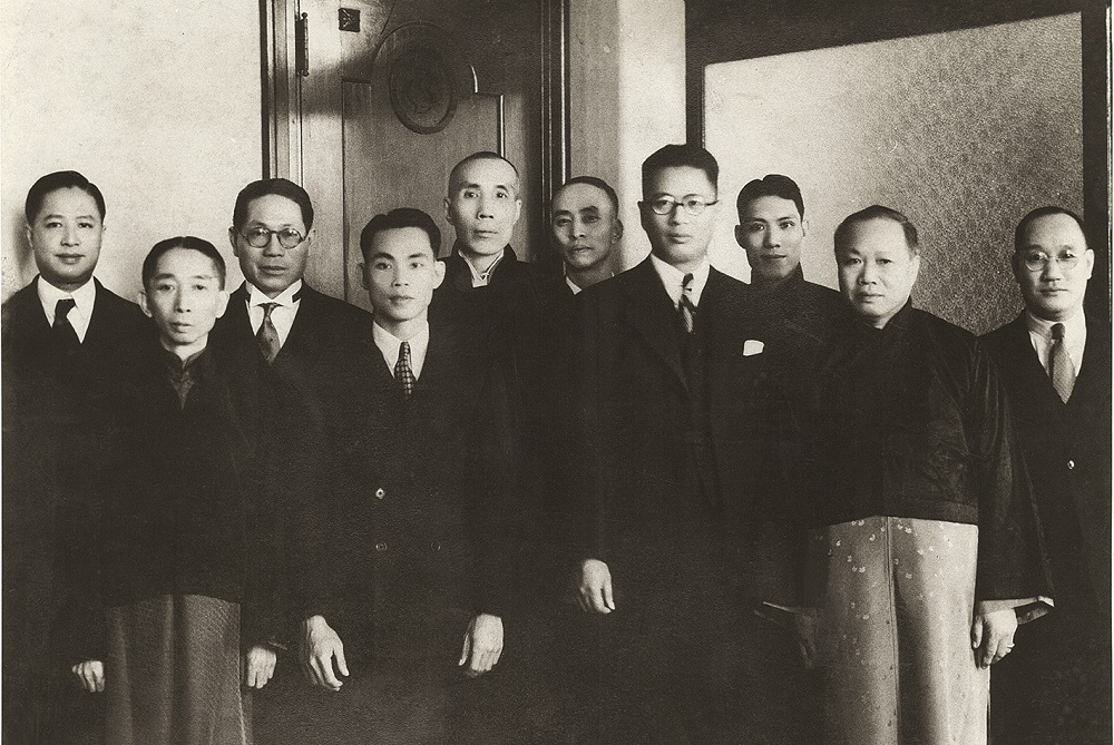 Soong Tse-ven and his colleagues on photo which was taken in 1936