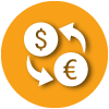 Foreign exchange provides buying and selling services