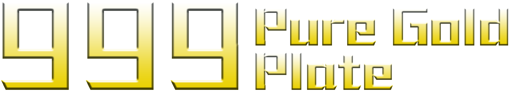 999 Pure Gold Plate