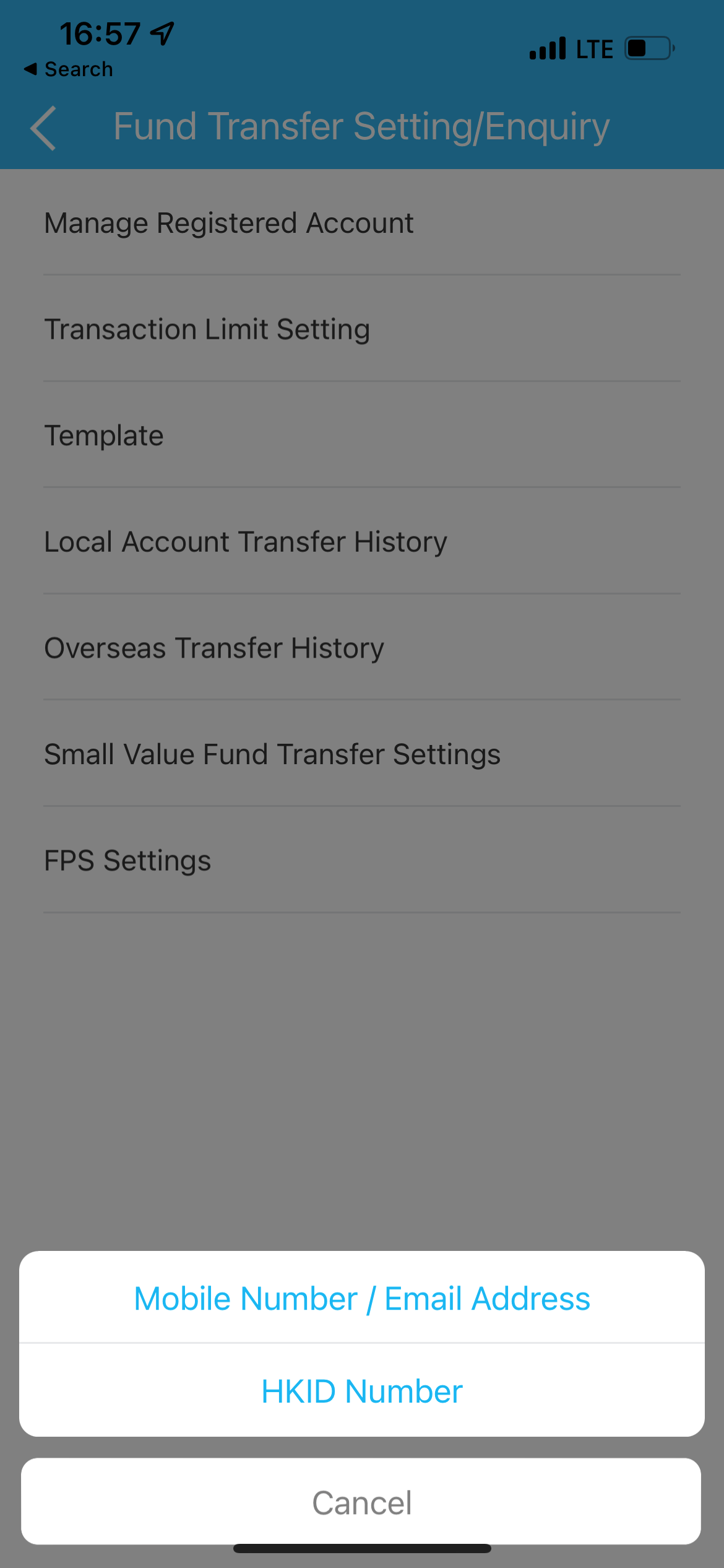 step 2, Tap on “FPS Settings” , then tap on “HKID Number”