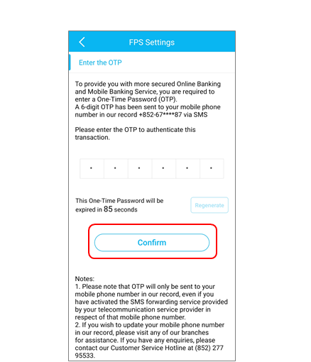 Set up FPS with HKID number addressing