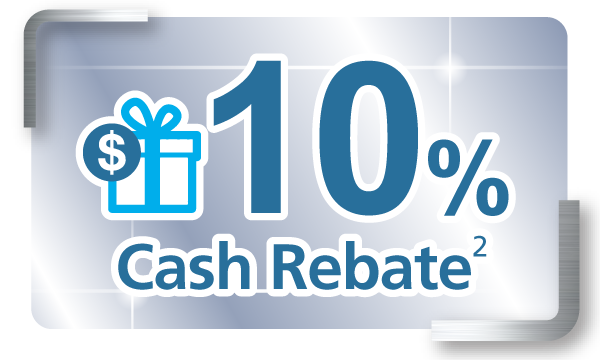 10% Cash Rebate