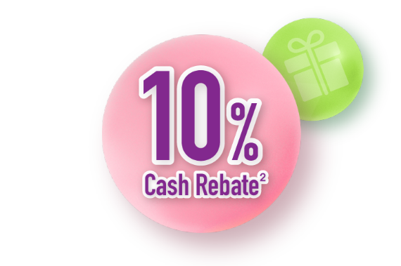 10% Cash Rebate