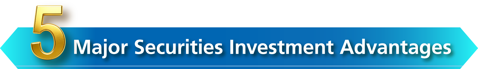 5 Major Securities Investment Advantages