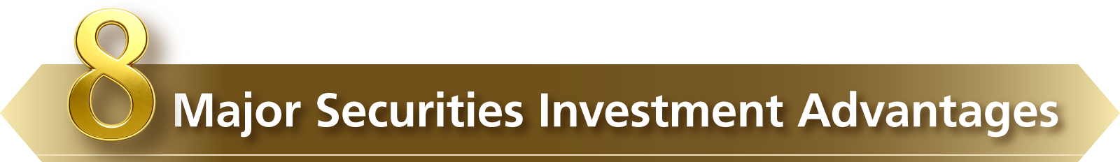 8 Major Securities Investment Advantages