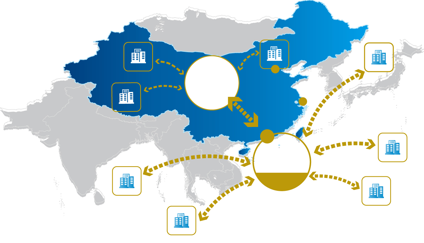 以香港企业财资中心世界地图