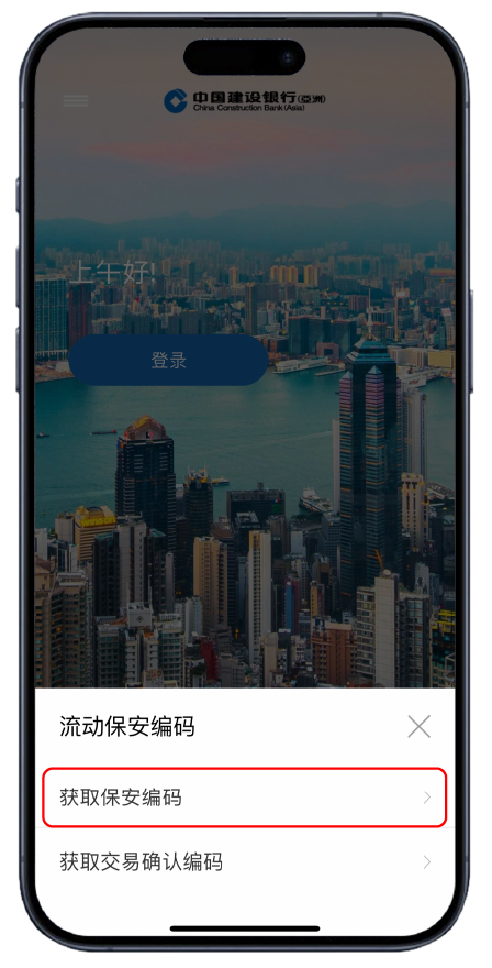 获取一次性保安编码