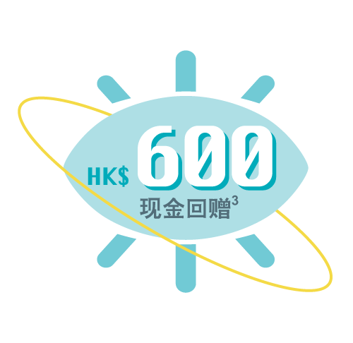 600港元现金回赠